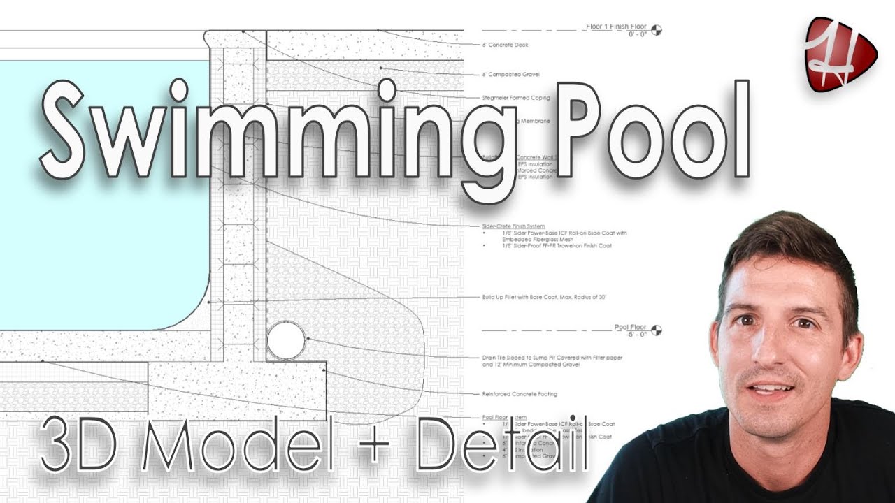 Swimming Pool in Revit // 3D Model and Detail