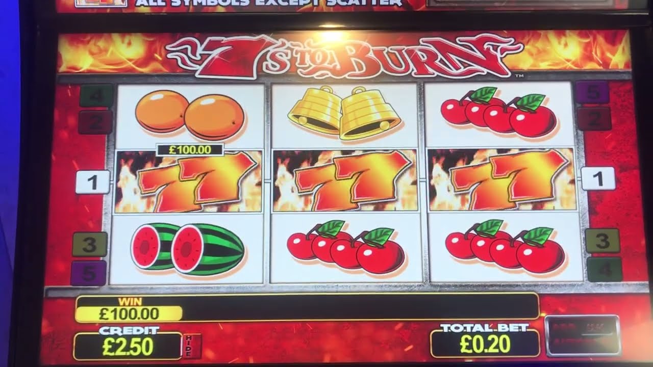 7&rsquo;s to Burn Free Spins - Jackpot on &pound;0.20p Stake