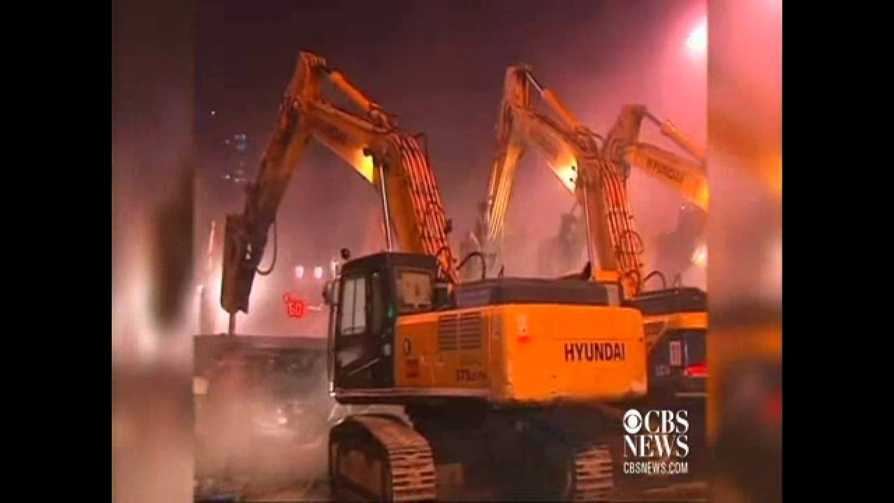 Bridge demolition in China