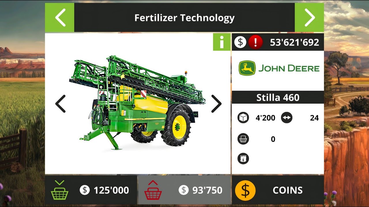 Огромная машина для внесения удобрений в FS18! John Deere Stilla 460 опрыскивает всё поле 🚜🌾 | FS18