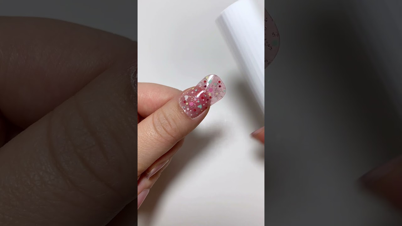 Wave dot gel nail sticker #shorts #nailart #gelnail #asmr #fyp