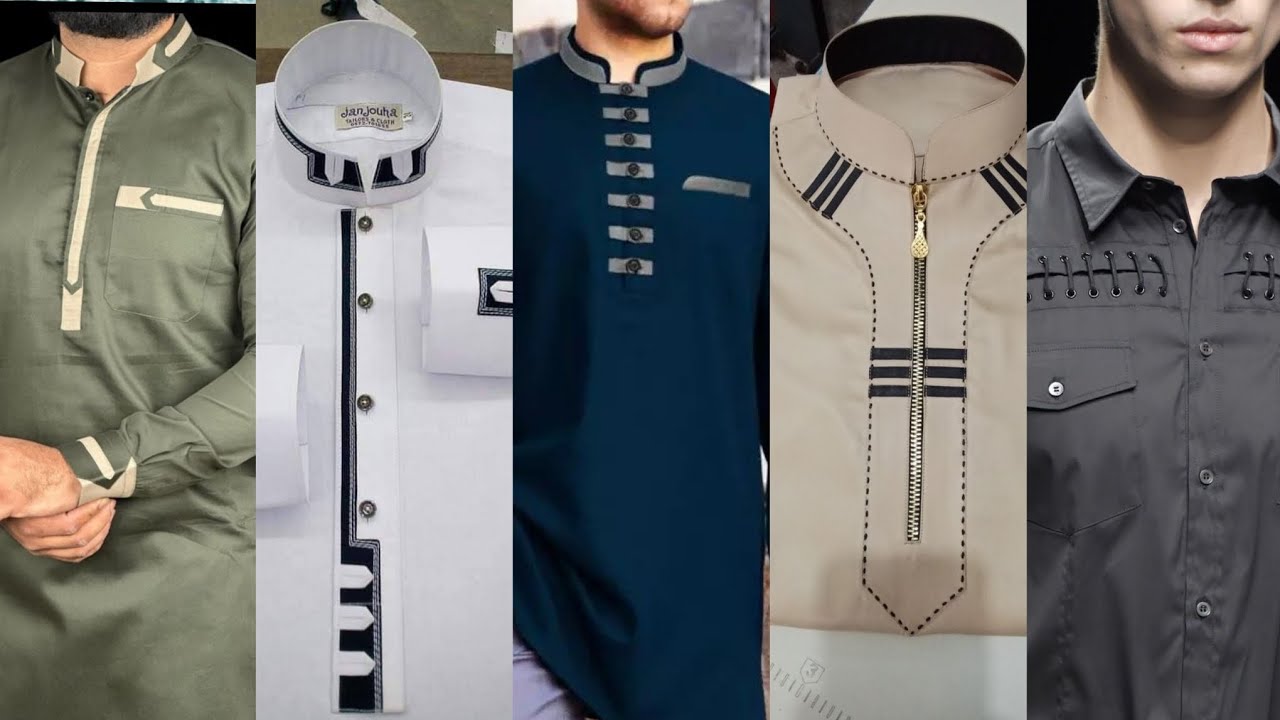 50+ Latest Men's Shalwar kameez collar & Ban Patti Neck designs 2025 |Neck designs with cuff Design