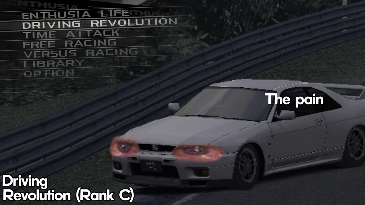 Forcing myself to attempt this... - Enthusia Driving Revolution [Rank C] Speedrun (2h25m)