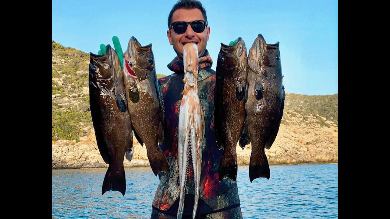 2 GÜN BOYUNCA DALIŞ YAPTIK KİLOLARCA BALIK AVLADIK! / We dived for two days and caught a lot of fish