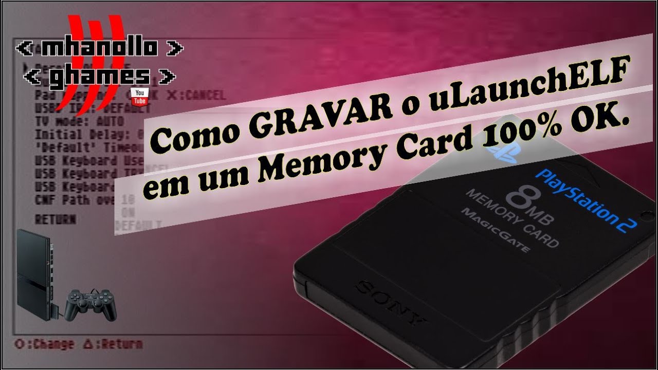 Playstation 2: Como GRAVAR o uLaunchELF em um Memory Card 100% OK.