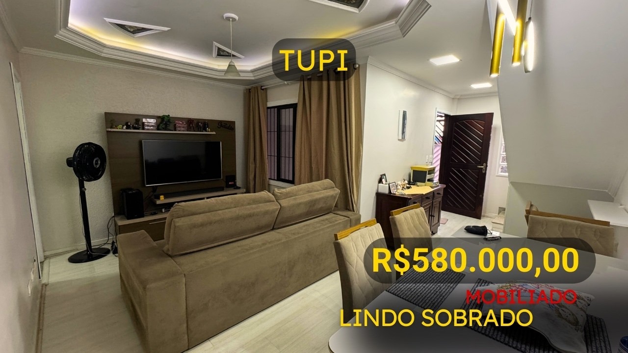 #202 LINDO SOBRADO, 2 SUÍTES, 1 VAGA, MOBILIADO, TUPI