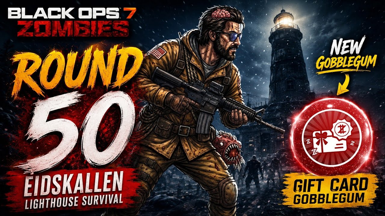 Eidskallen Lighthouse Survival Round 50 | BO7 Zombies
