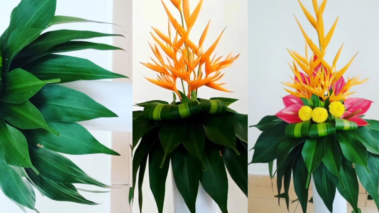 Cara Merangkai Bunga Pisang-Pisang (Heliconia)