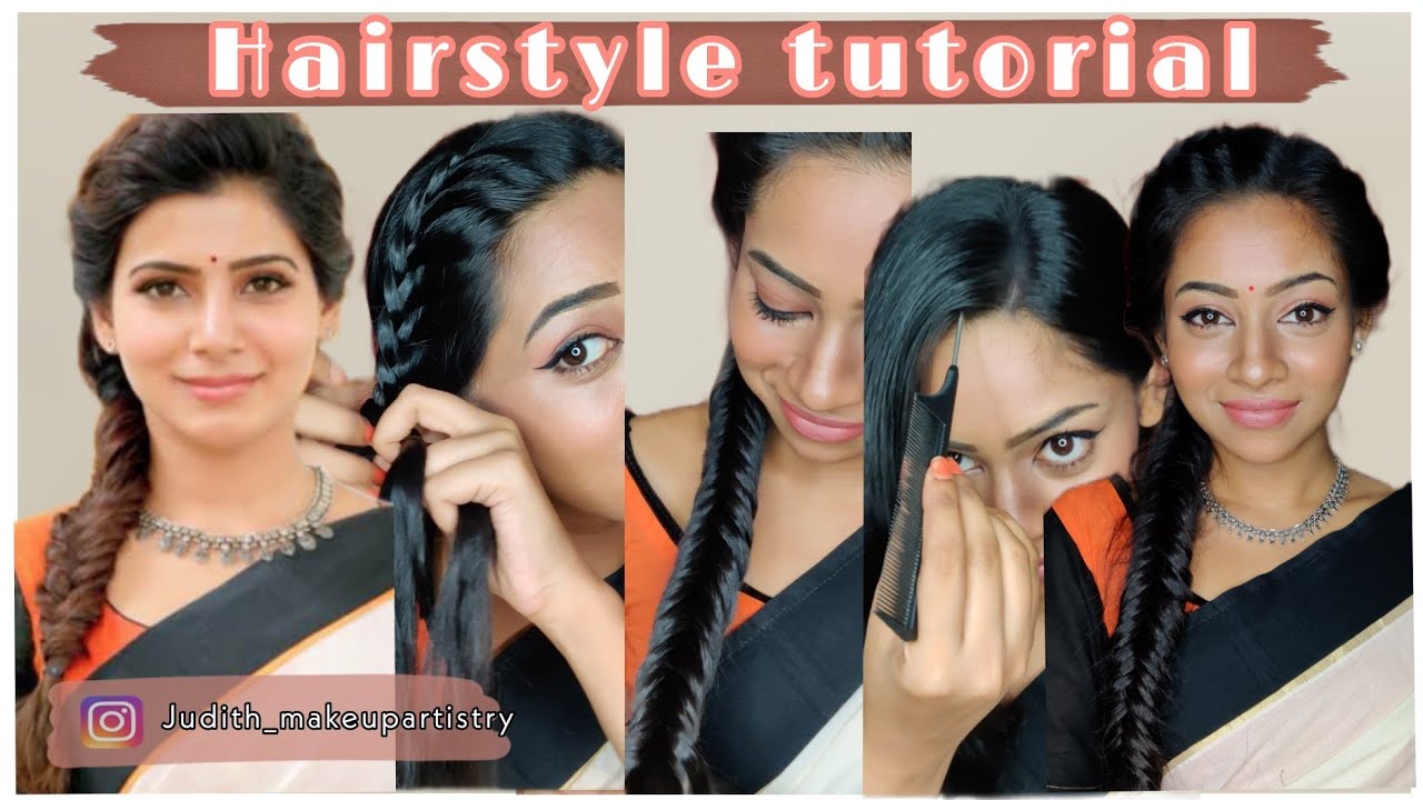 Theri Samantha hairstyle tutorial | self hairstyling tutorial | hair tutorial