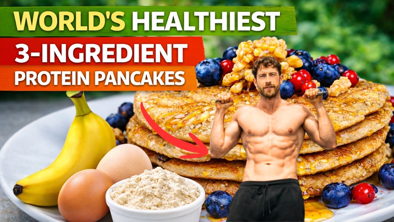 Самые вкусные в мире протеиновые блинчики из 3 ингредиентов (рецепт за 5 минут)