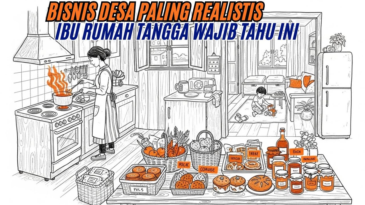 BISNIS DESA yang Bisa Jalan Sambil Masak & Ngurus Anak