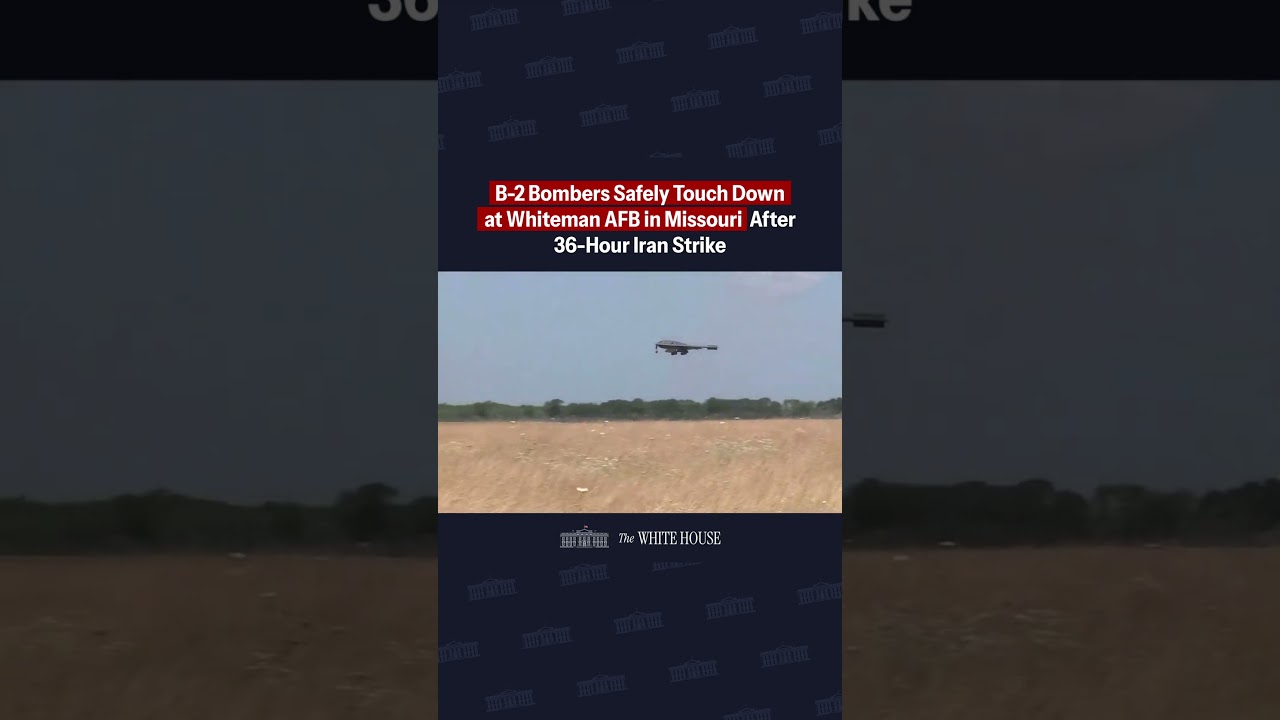 B-2 Bombers Safely Touch Down as Whiteman AFB in Missouri After 36-Hour Iran Strike