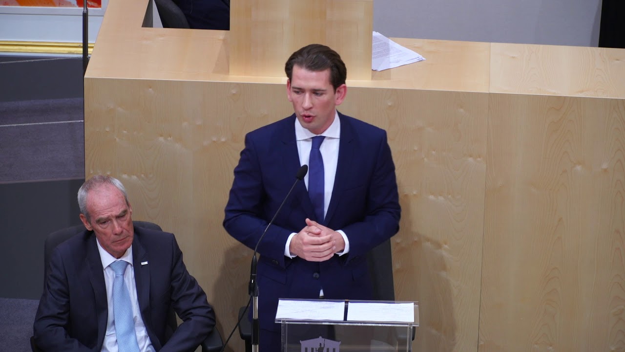 Kurz' Plädoyer vor dem Misstrauensvotum