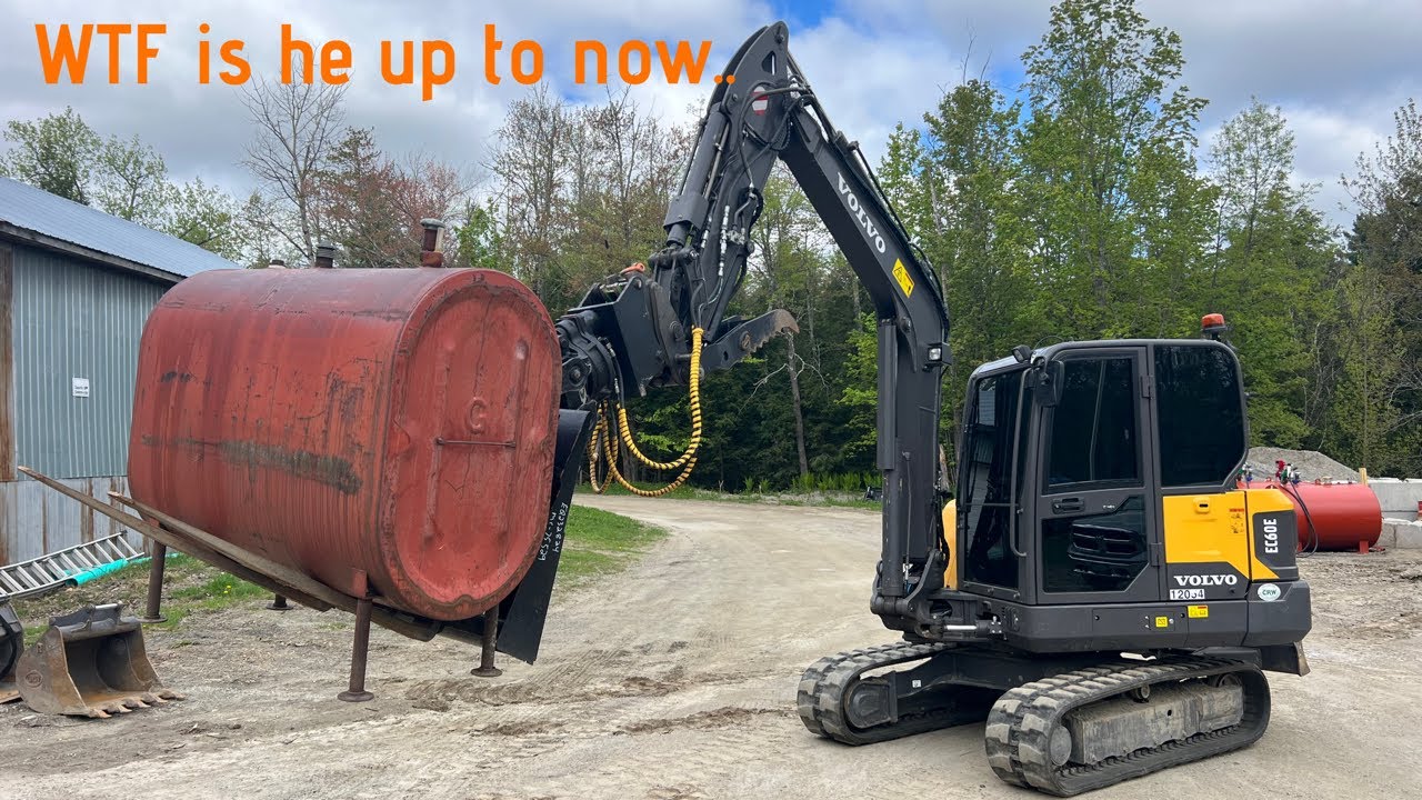 Moving Fuel Tanks w/ Homemade Tilt/Rotator Forks
