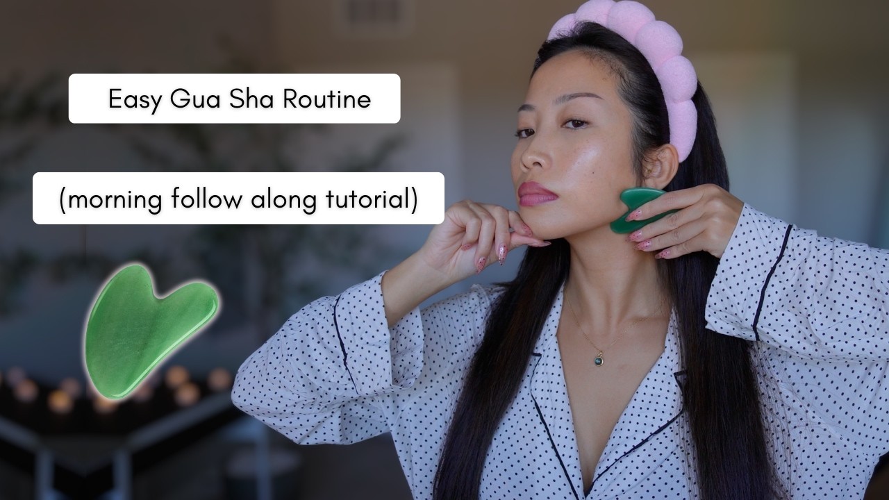 Easy Gua Sha Routine - Follow Along Tutorial (morning)