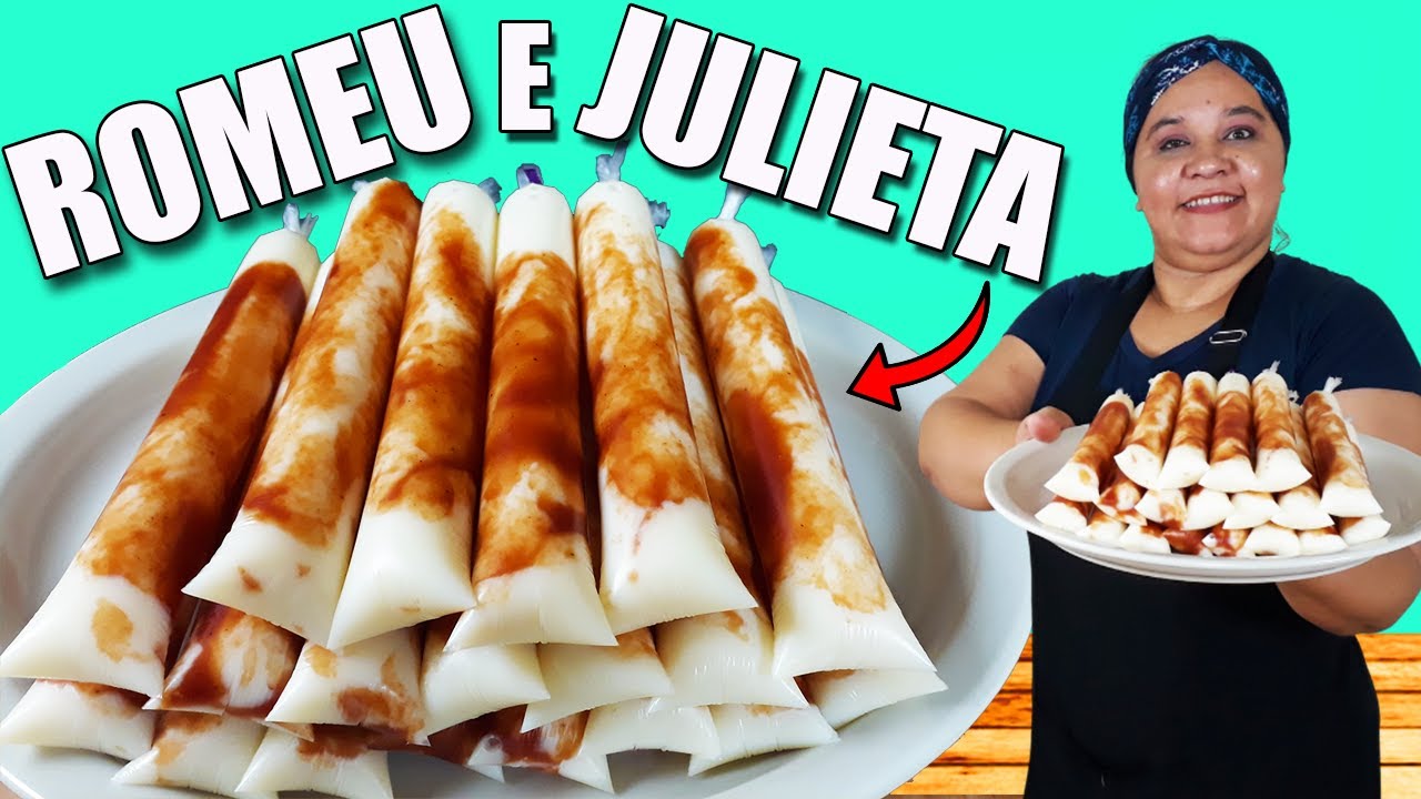 Geladinho ROMEU e JULIETA Cremoso SEM Leite Condensado e Creme de Leite ( FAÇA e Venda Muito ! )