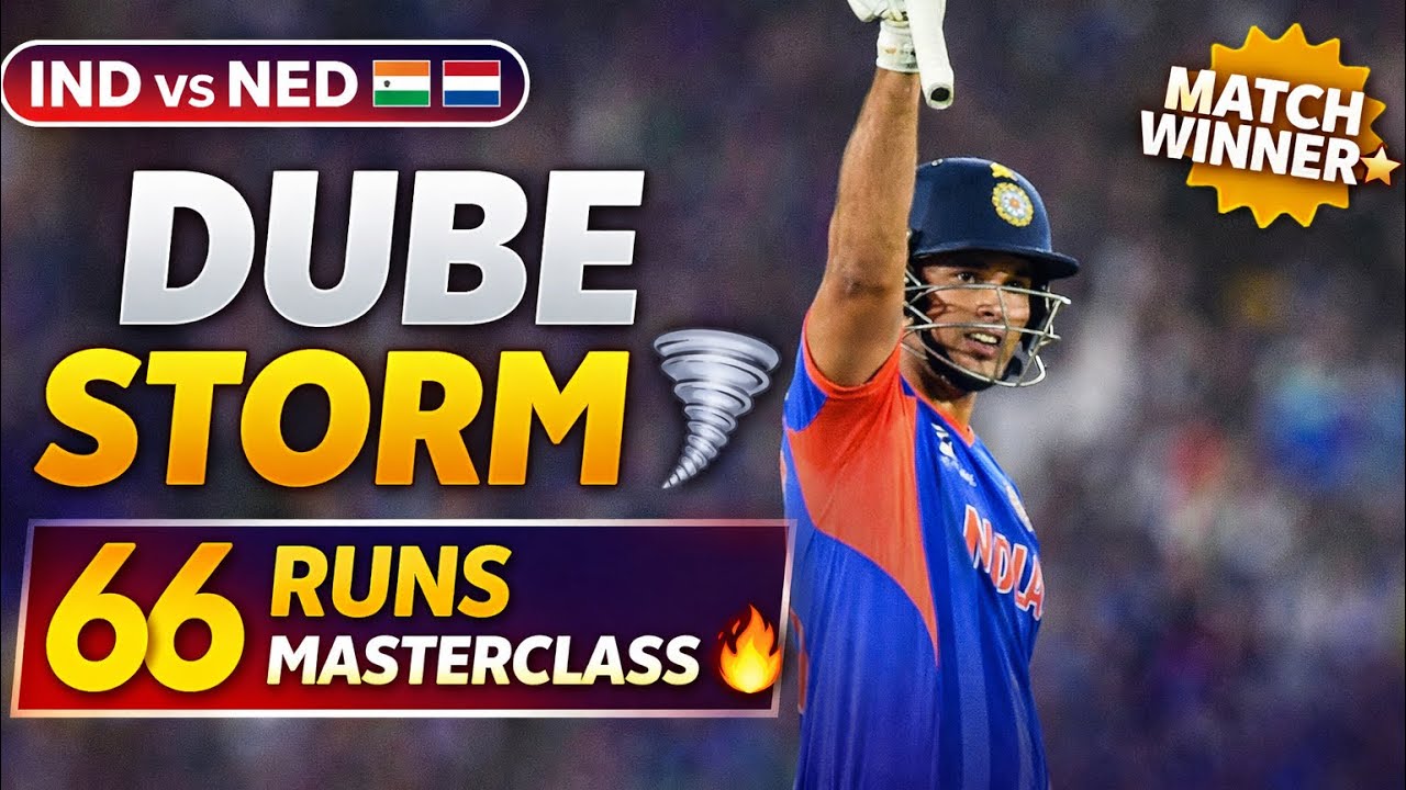 India Dominate Netherlands 💪 | Shivam Dube 66 Masterclass | Australia Knocked Out 😱