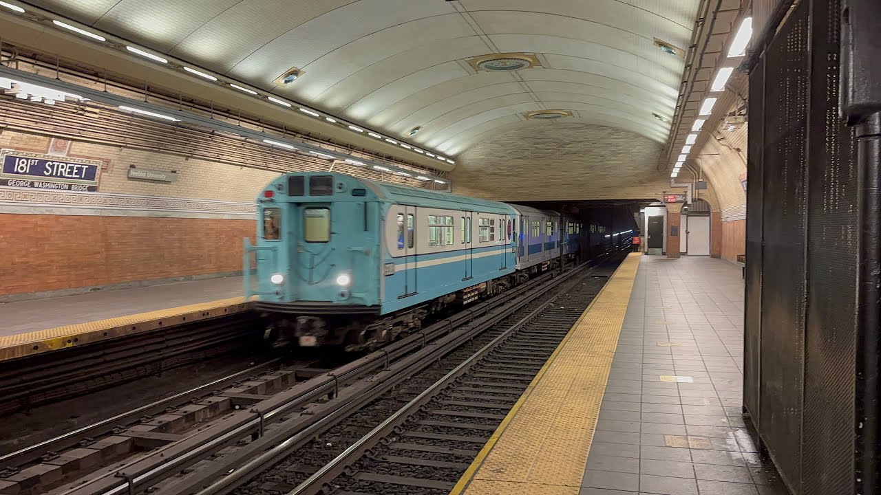 MTA NYC Subway 1 Train Action @ 181st Street (4/5/24)