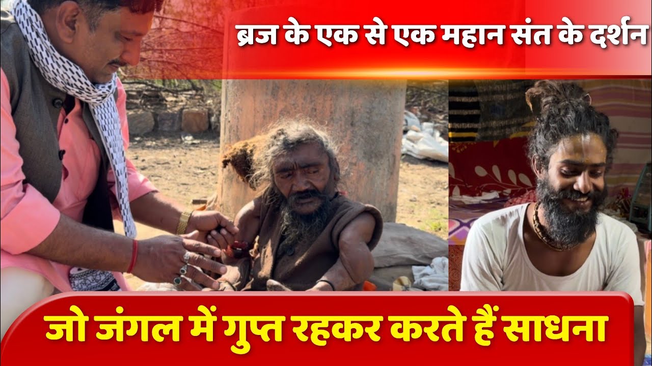 ब्रज के जंगल में छुपकर साधना करने वाले संत जो दिनरात करते हैं श्री जी का भजन | अद्भुत संत दर्शन |