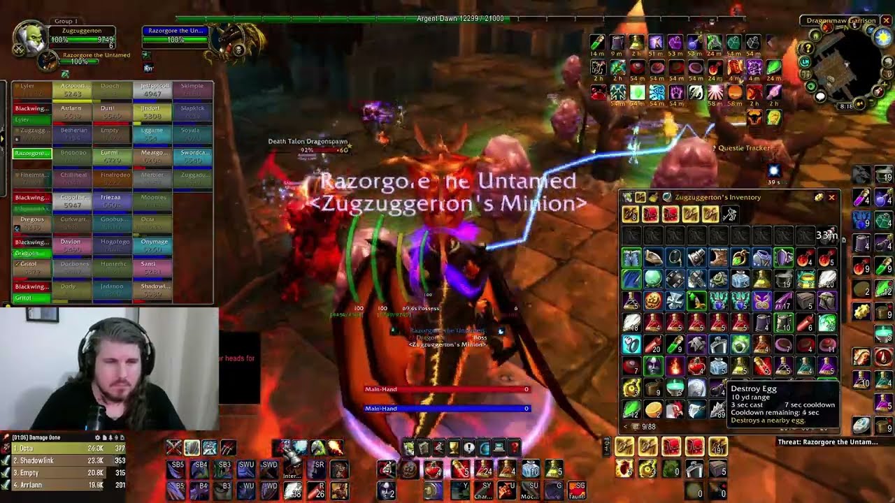 Razorgore the Untamed Tank POV Hardcore