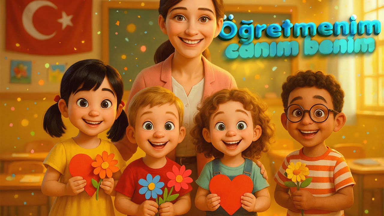 🎶 Öğretmenim Canım Benim 👩‍🏫 | Öğretmenler Günü Şarkısı 🎵 | Bıdık Çocuk Şarkıları