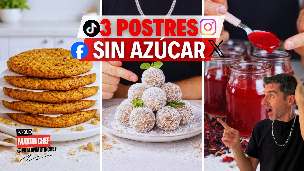 3 RECETAS SIN AZÚCAR QUE TE VAN A SORPRENDER | SALUDABLES, FÁCILES Y REALES