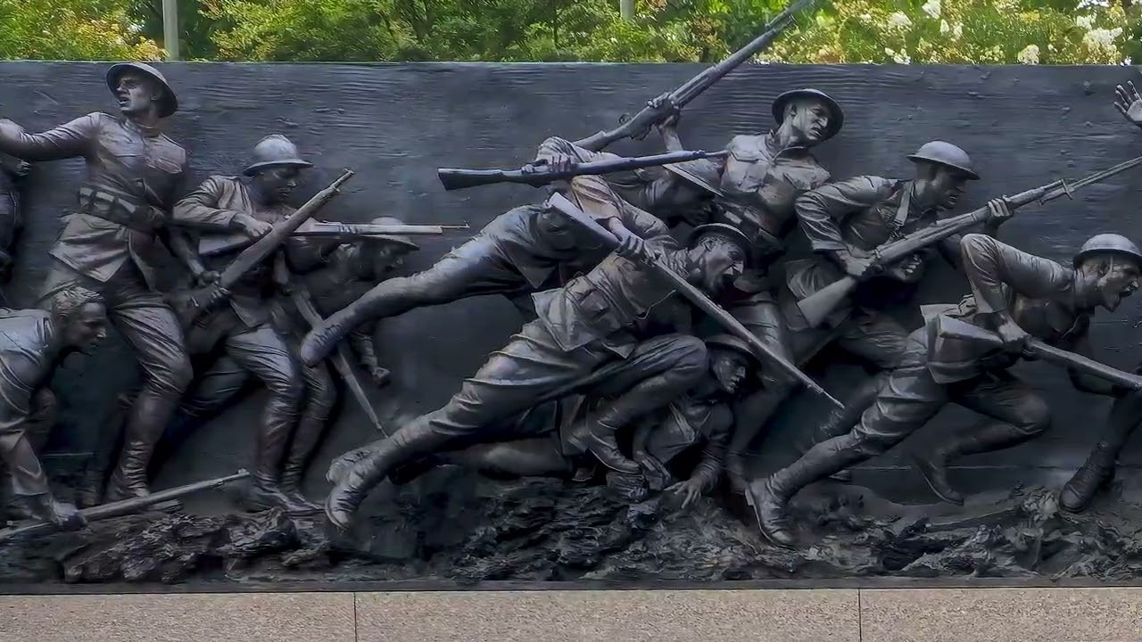 A Soldier's Journey - a sculpture at the WW I memorial