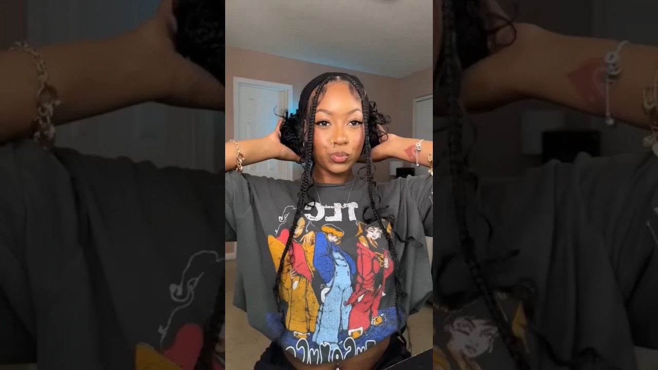 Fresh Braids Hairstyles With Headband #braids #braid #hairideas foryoupage #fypシ゚ #fyp (🎥mimi.mako)
