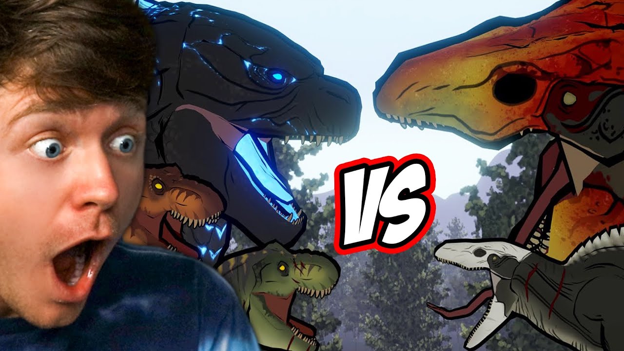 GODZILLA & T-REXES vs SKULLCRAWLERS! (Reaction)