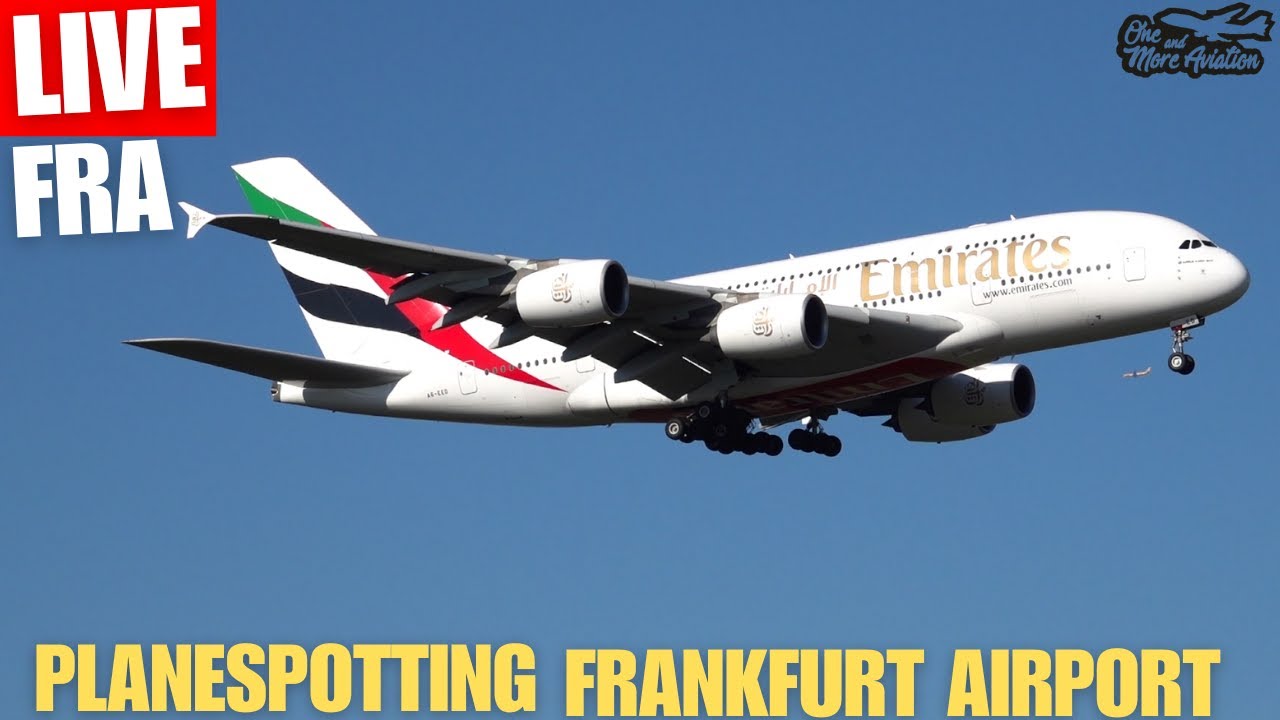 🔴Live Planespotting Frankfurt Airport ☀️Jet Power + Action vom Spotterpoint Affenfelsen am Vormittag