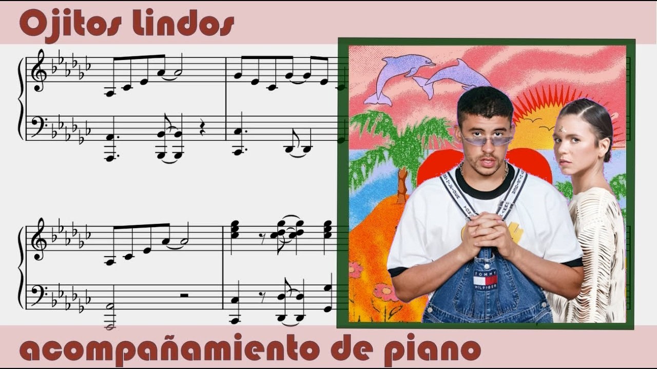 Ojitos Lindos - acompañamiento de piano
