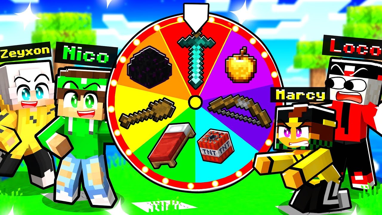 SOPRAVVIVI ALLA RUOTA DEI MINIGIOCHI in MINECRAFT!