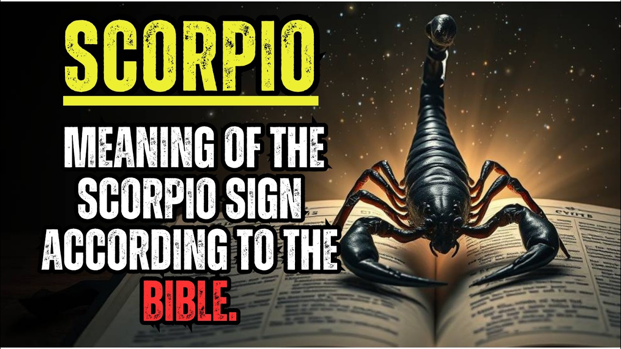 MEANING OF THE SCORPIO SIGN ACCORDING TO THE BIBLE.