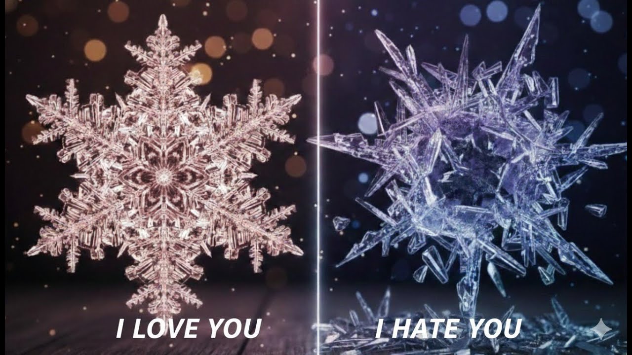 Water Has Memory! Dr. Masaru Emoto Water experiment in 1 minute