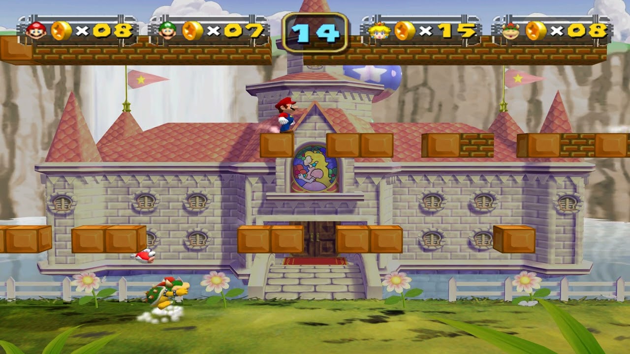 Mario Party 5 4 Player Minigame Coin Cache VS HARD CPU