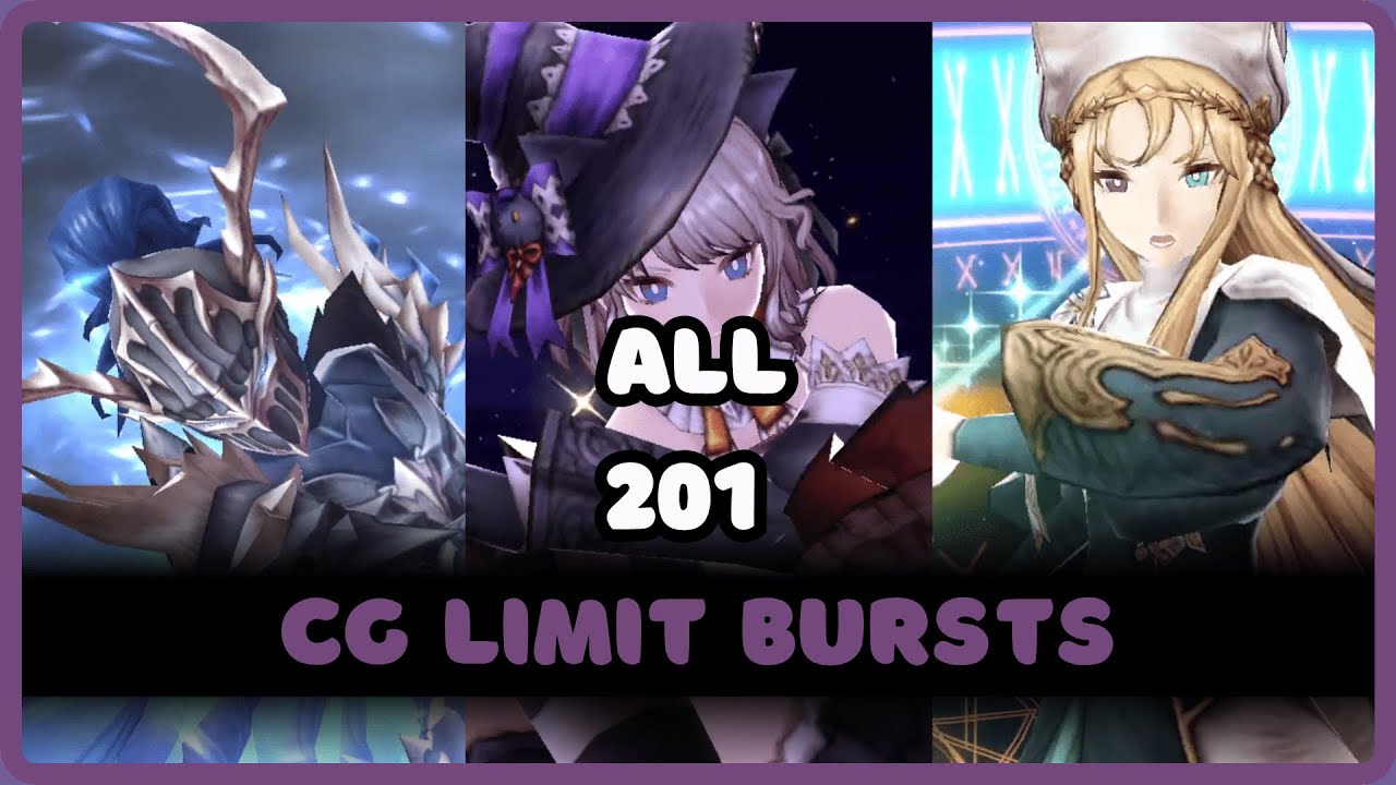 All 201 Characters CG Limit Bursts | War of the Visions: Final Fantasy Brave Exvius