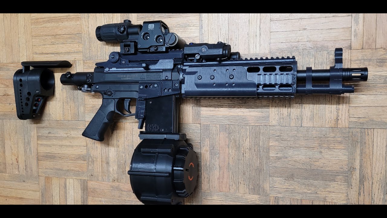 Valken M17 60 rd Drum Mag G3D Mark VS-II Testing Canada Riotballs M14 EBR kit 47 Joules