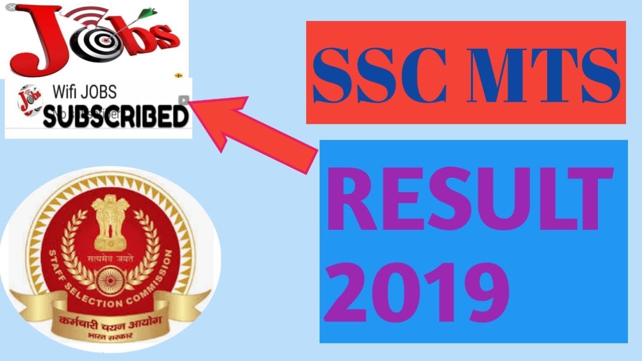 SSC MTS 2019 RESULT NEWS#WIFIJOBS