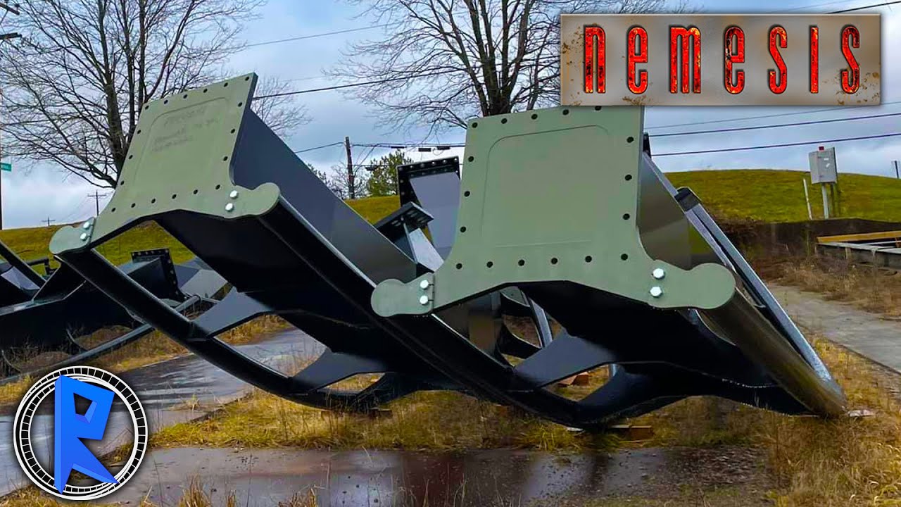 Is Nemesis being painted BLACK?!? - New Leaked Images - Alton Towers Nemesis Re-Track News