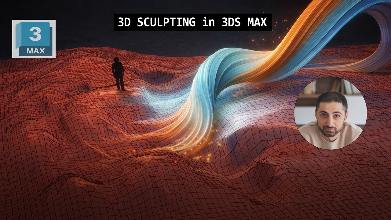 3D SCULPTING in 3DS MAX + RIBBON  Tool