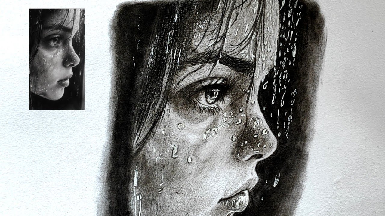 Sketching with Charcoal Pencil / Charcoal Pencil Sketch 😊