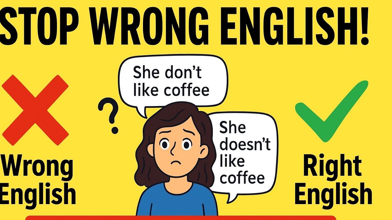 Stop Wrong English! 15 Common Mistakes You Must Avoid 