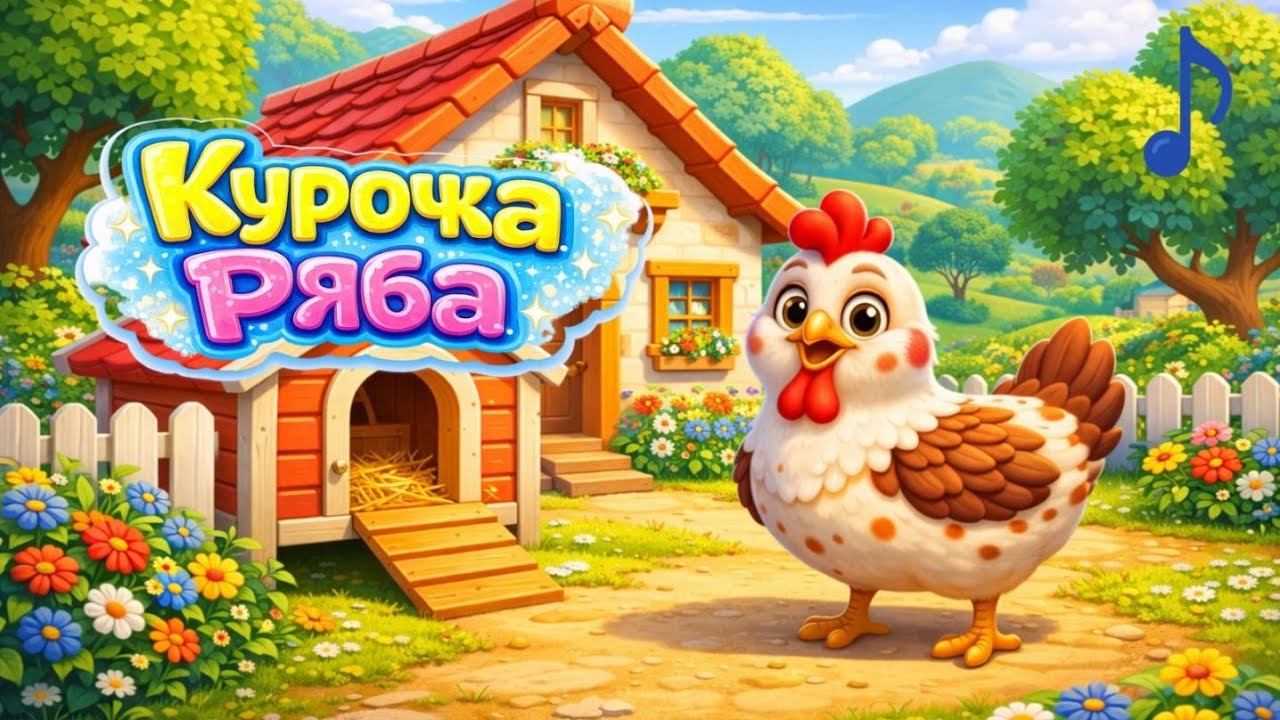 Курочка Ряба 🐔🥚 | Пісня-казка для дітей | Українська народна казка | TvojaKazka