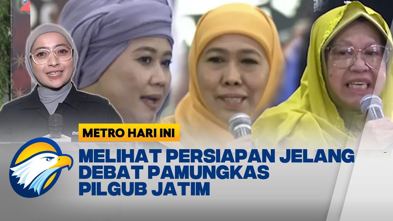 Debat Pamungkas Pilgub Jatim Bahas Infrastruktur dan Lingkungan - [Metro Hari Ini]