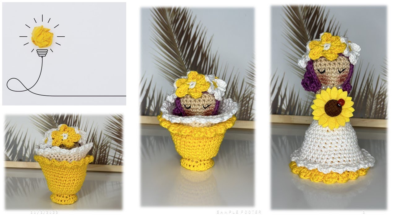 VASINHO DE FLORES SURPRESA DE CROCHÊ