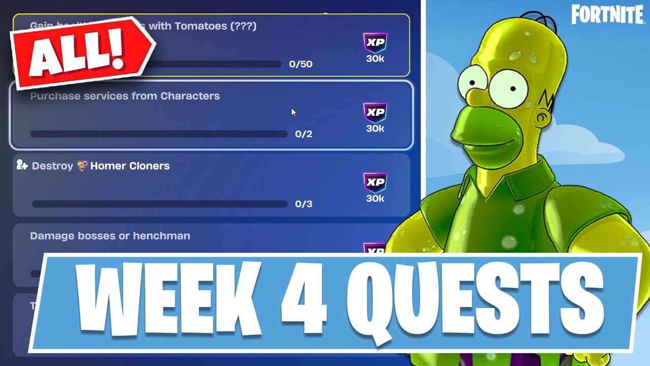 Как выполнить все задания 4-й недели в Fortnite Simpsons Mini Season 2 (полное руководство)