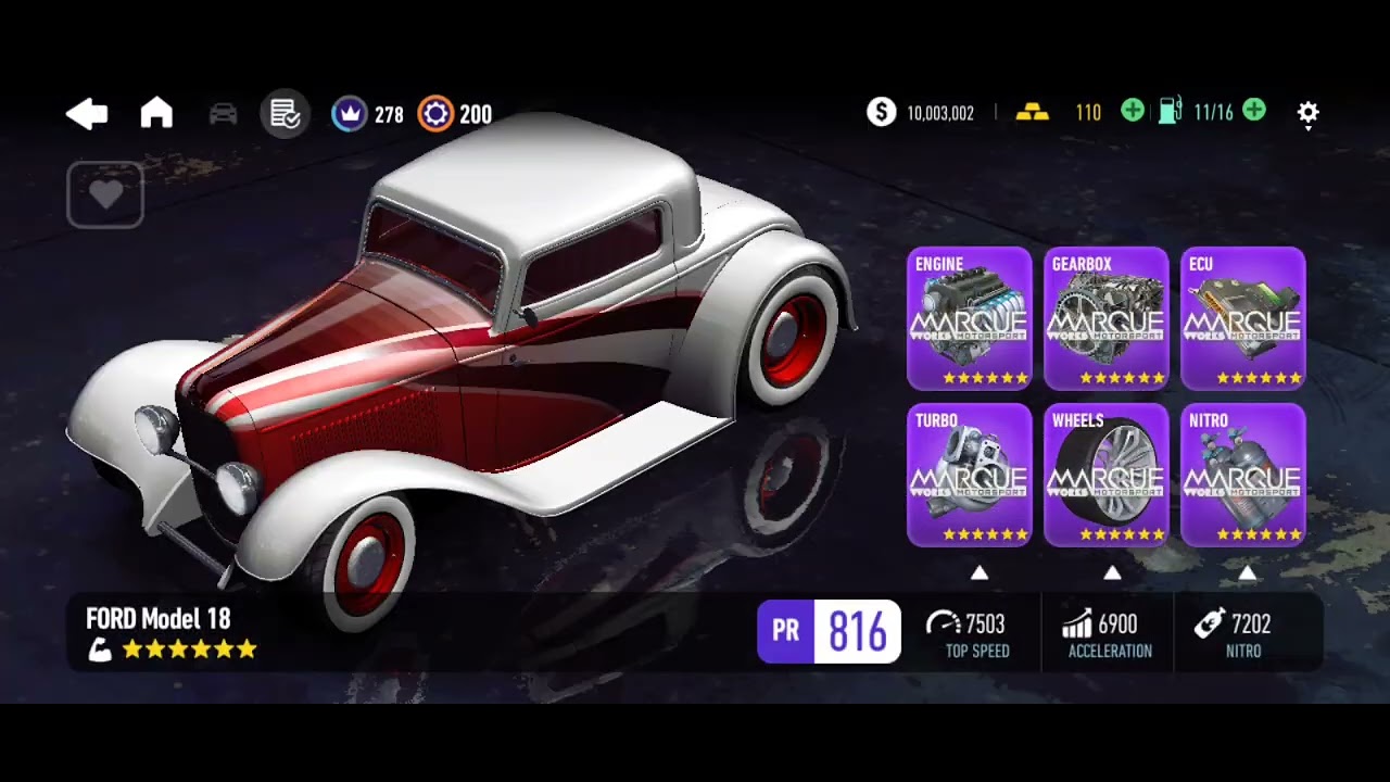 Nfs no limits : My garage and evolution