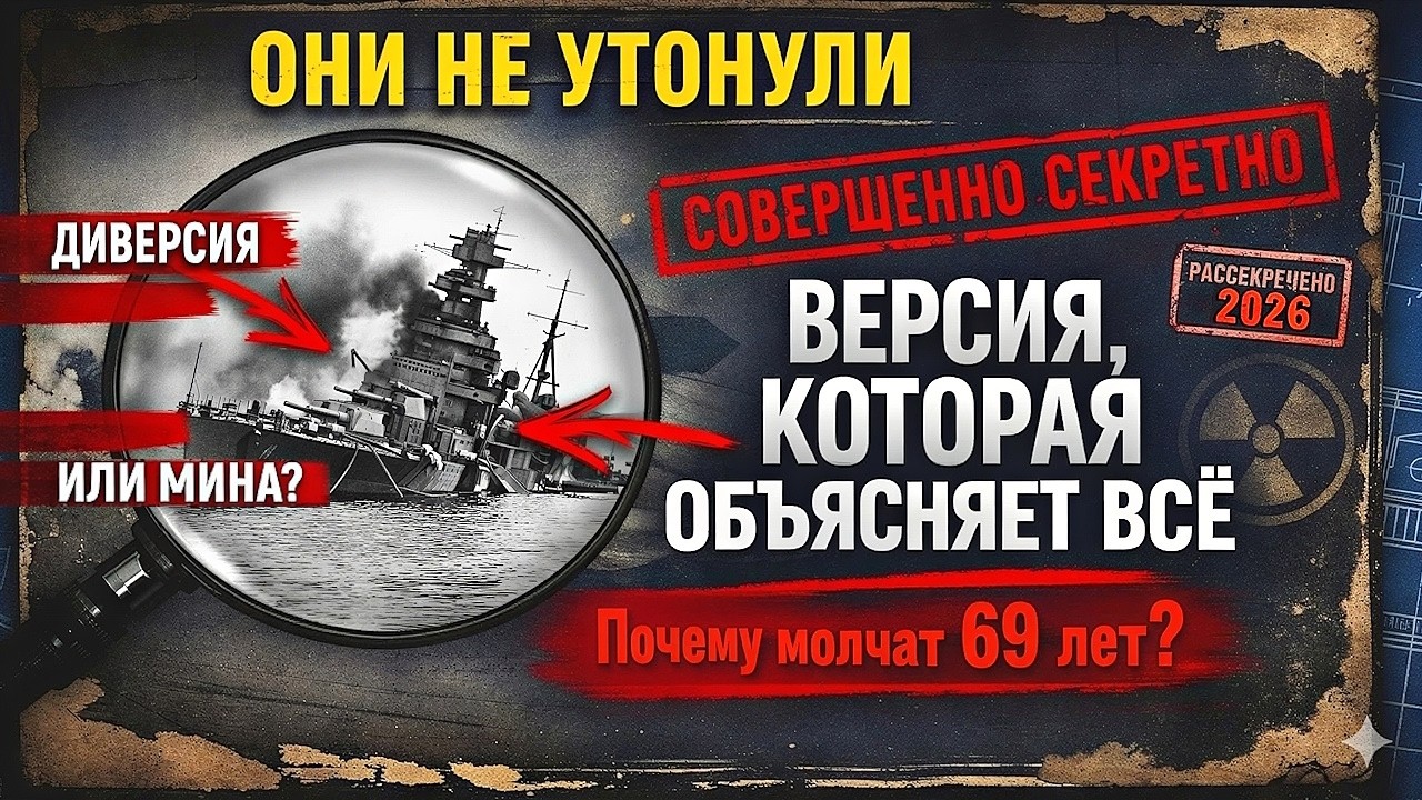 Гибель линкора «Новороссийск»: Единственная ВЕРСИЯ, где сходятся ВСЕ ФАКТЫ | Диверсия или Мина ?