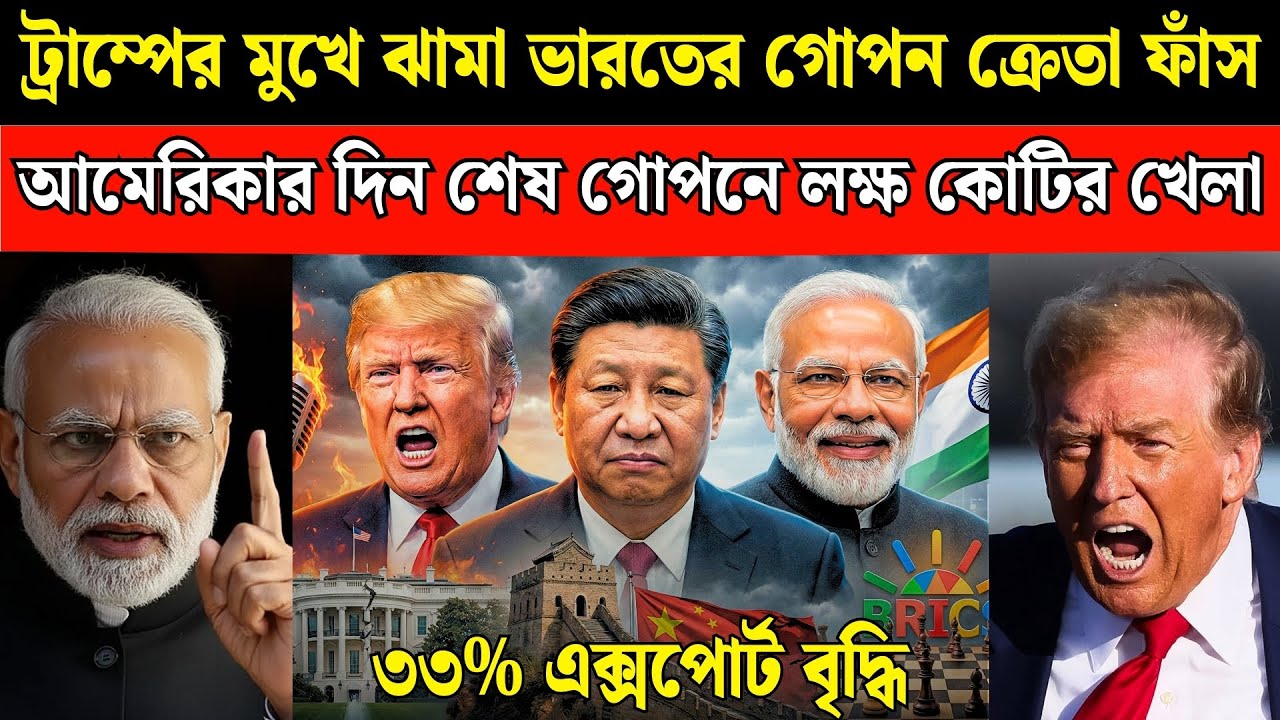 ট্রাম্পের হুঁশিয়ারি শেষ! | China ভারতের কাছে হার মানল | Modi's BRICS Masterstroke Exposed