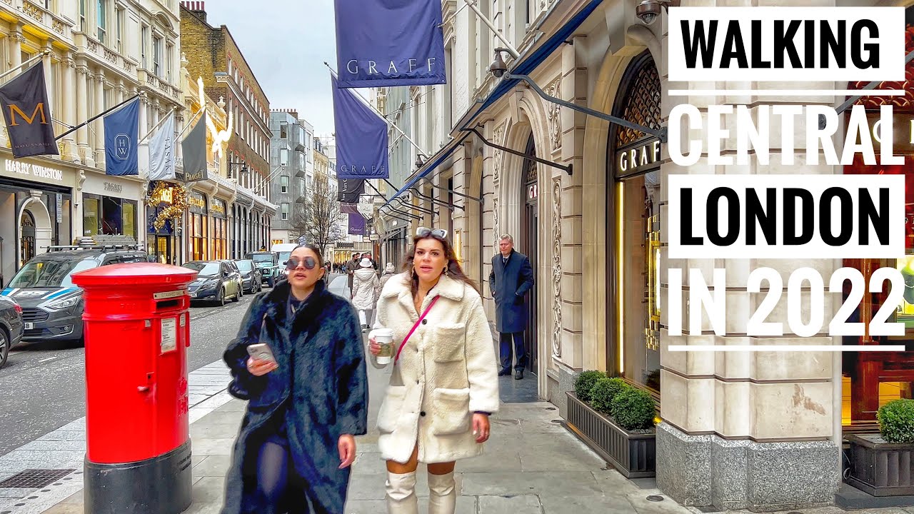 London Walk 2022| London Capital of England and the United Kingdom Walking Tour & Window Shopping